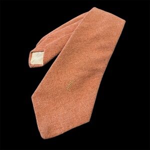 Yves Saint Laurent YSL Vintage Logo Embroidered Tie